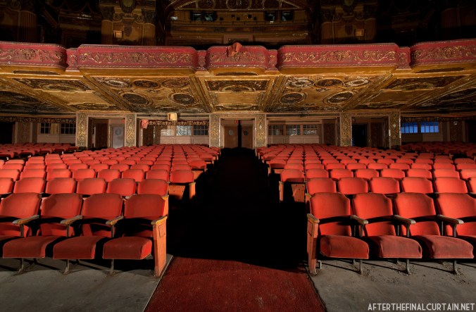A look back at the auditorium exits