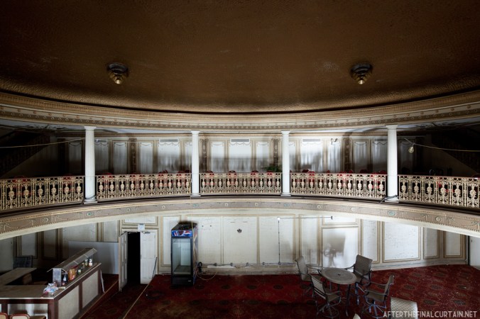 View of the lobby from the mezzanine.