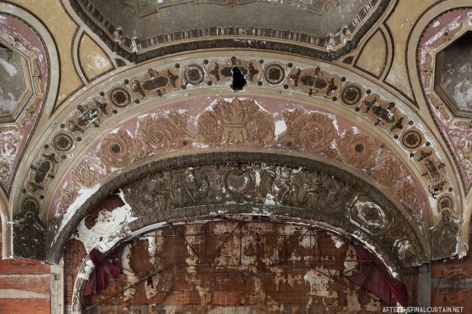 The theater's proscenium arch.  