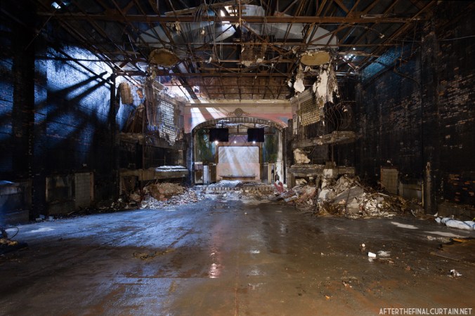 View from the back of the auditorium.