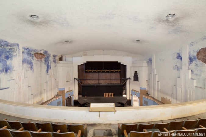 View of the auditorium from the balcony. 