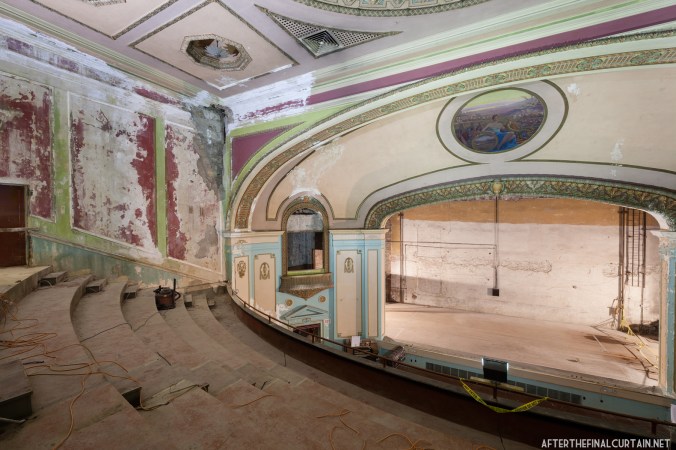 View of the auditorium from the side of the balcony.