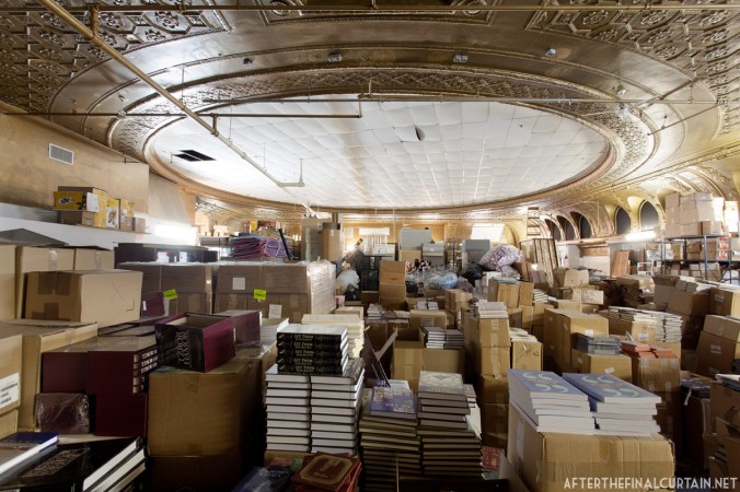 The former balcony is currently used for storage.