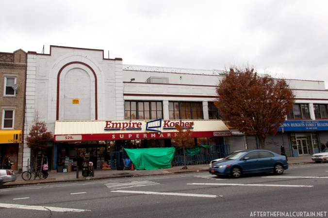 Empire Kosher, a kosher grocery store currently occupies the main level of the building.