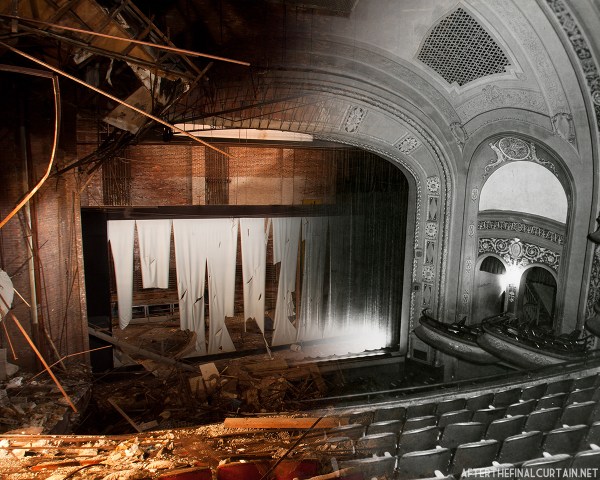 B&W image of Proctor's Palace Theatre courtesy of the American Theatre Architecture Archive of the Theatre Historical Society of America