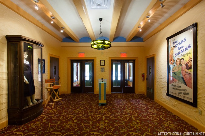The theater's lobby has already been restored.