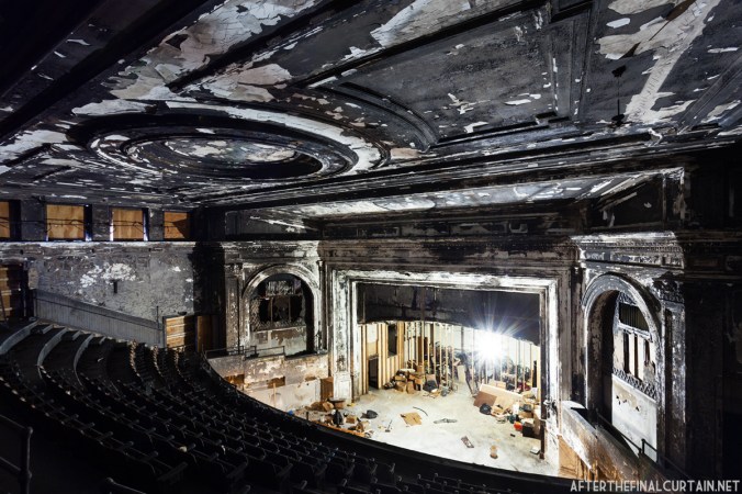 View of the auditorium from the side of the balcony. 
