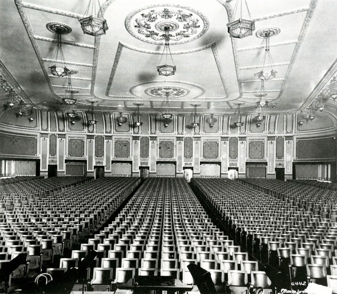 View from the stage Portage Theatre Chicago, IL