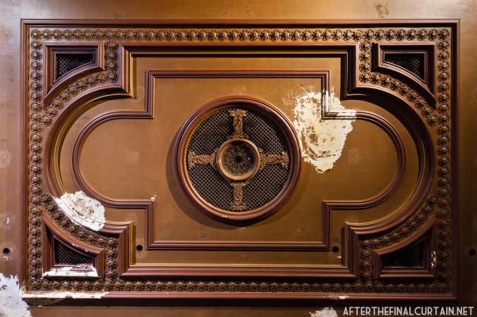 The ceiling of the Prospect Theatre.