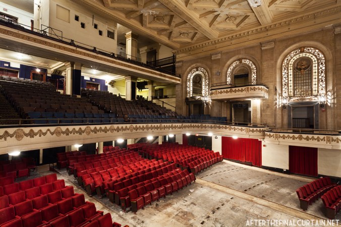 View from the side of the balcony.