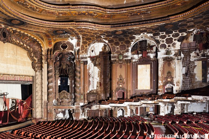 View from the balcony of the Loew's Kings Theatre.