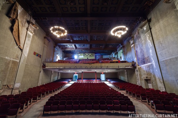 View of the auditorium from the stage.