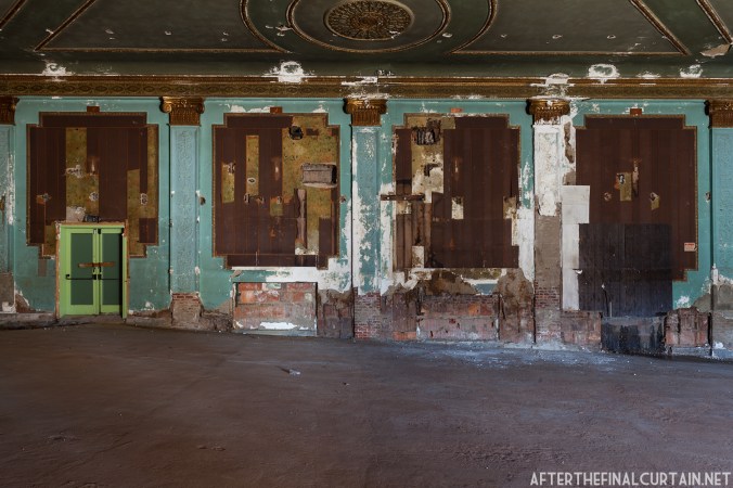 The walls of the theater were hidden for almost 50 years.