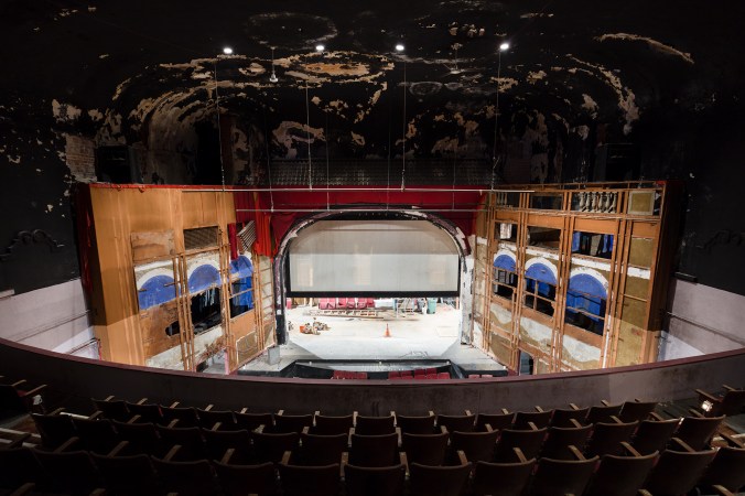 View of the auditorium from the balcony.