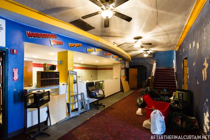 The lobby pf the State Theatre.