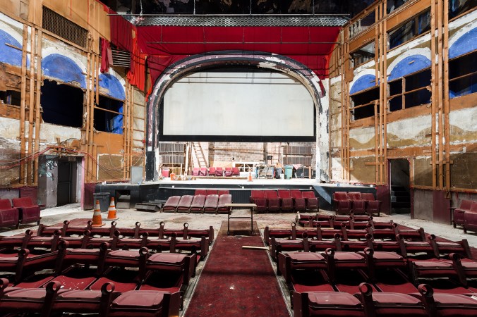 View of the auditorium from the orchestra level.