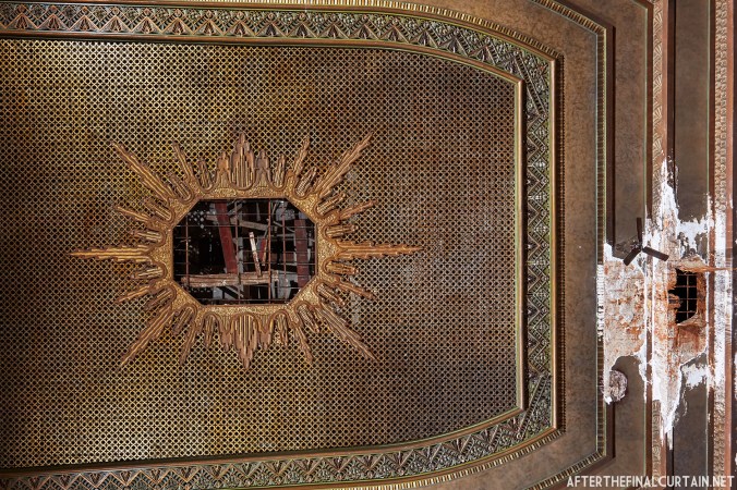 The ceiling of the Drake Theatre in Oil City, PA