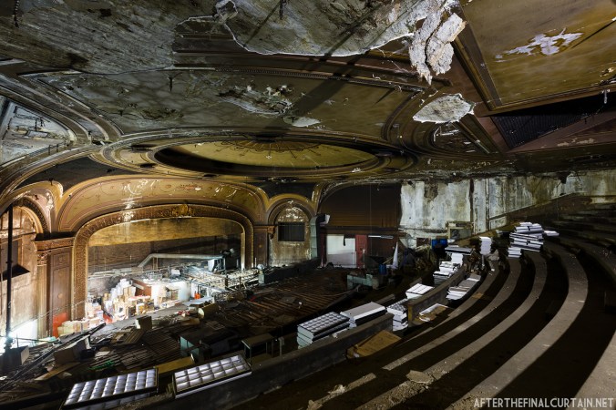 The auditorium of the former Casino Theatre in the Bronx.